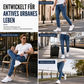 🚀 Neu eingetroffen – 50% Probierpreis! Gewaschene Denim-Jogger-Jeans für Herren, Freizeit-Jeans mit Bündchen