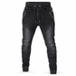 🚀 Neu eingetroffen – 50% Probierpreis! Gewaschene Denim-Jogger-Jeans für Herren, Freizeit-Jeans mit Bündchen