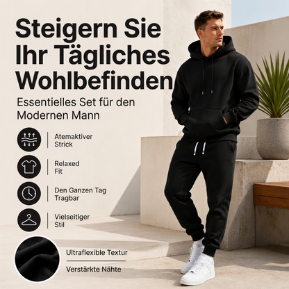 📦 Täglich 500+ Pakete versendet – der Wahnsinn! Freizeit 2-teiliges Set für Herren mit Hoodie und Jogginghose