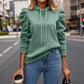 🏆 Verkaufsschlager – jetzt halber Preis! Lässig-eleganter Hoodie mit Puffärmeln für Damen