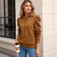 🏆 Verkaufsschlager – jetzt halber Preis! Lässig-eleganter Hoodie mit Puffärmeln für Damen