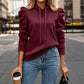 🏆 Verkaufsschlager – jetzt halber Preis! Lässig-eleganter Hoodie mit Puffärmeln für Damen