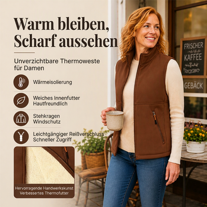📢🎉50%Rabatt!!!🛍️✨Damen Winter Thermo Weste mit Stehkragen