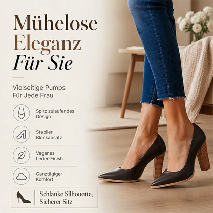 📈 Verkaufshit Nr. 1 – direkt 50%! Damen Schicke Pumps mit spitzer Zehenpartie und blockabsatz
