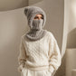 📢📢50%Rabatt!!!🎉✨Damen Winter Einteilige Gestrickte Mütze Schal Maske