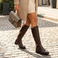 🔥⏳ Nur noch heute: 50% Rabatt! 👢✨ Damen-Kniestiefel mit seitlichem Reißverschluss