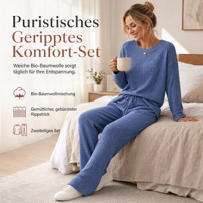 🔥Beliebtes Produkt ！✨Freizeit-Loungewear-Set aus Strick für Damen