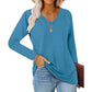 🚀 Neu eingetroffen – 50% Probierpreis! Lässiges Damen-Langarmshirt mit V-Ausschnitt