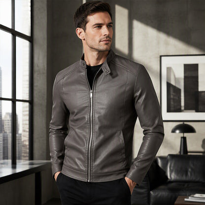 👥 Über 80.000 Käufer haben bereits zugeschlagen! Versandkostenfrei✈️ | Warme Bikerjacke in Slim Fit