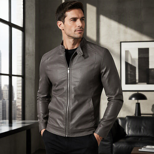 👥 Über 80.000 Käufer haben bereits zugeschlagen! Versandkostenfrei✈️ | Warme Bikerjacke in Slim Fit