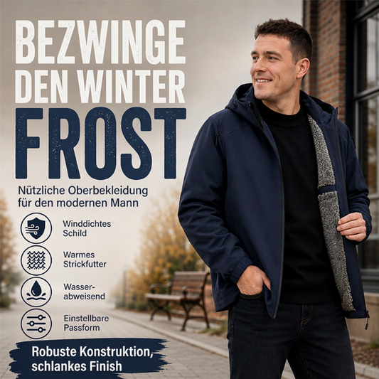 📦 Täglich 500+ Pakete versendet – der Wahnsinn! Herren winddichte Kapuzenjacke mit Plüschfutter