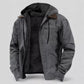🔁 1000+ echte Bewertungen – durchweg positiv! Herren Arbeitsjacke mit Kapuze und Plüschfutter