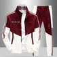 📢🎉50%Rabatt!!!🛍️✨Herren Farbblock-Reißverschlussjacke und Kordelhosen-Set