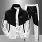 📢🎉50%Rabatt!!!🛍️✨Herren Farbblock-Reißverschlussjacke und Kordelhosen-Set