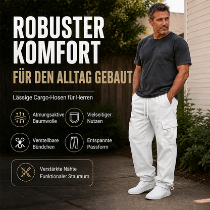 🚨Nur noch wenige auf Lager! Beeil dich!🚨 Herren-Freizeit-Cargohose mit Kordelzug