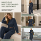 📢🎉50%Rabatt!!!🛍️✨Lockerer sportlicher Herbst-Winter-Zweiteiler aus langärmligem T-Shirt und weitem Cross-Waist-Hosen