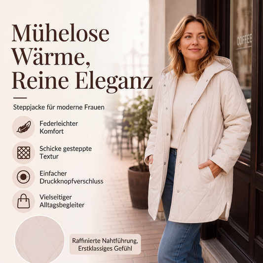 🌟Über 10.000 positive Bewertungen!🌟 Winterliche Damen-Steppmäntel mit Kapuze im Diamantsteppmuster