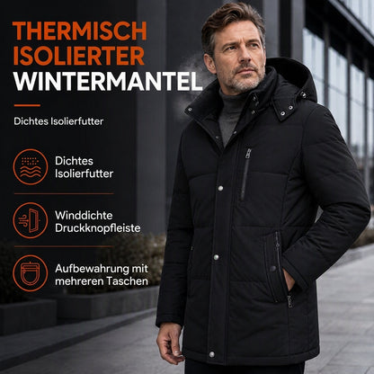 🔥Räumungsverkauf🔥Winterjacke für Herren, mittellang, wattiert, business-elegant, lässige Baumwolljacke für Männer im mittleren Alter