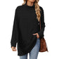 📢🎉50%Rabatt!!!🛍️✨Damen Langarmshirt mit lockerem Sitz, Mock-Neck-Kragen