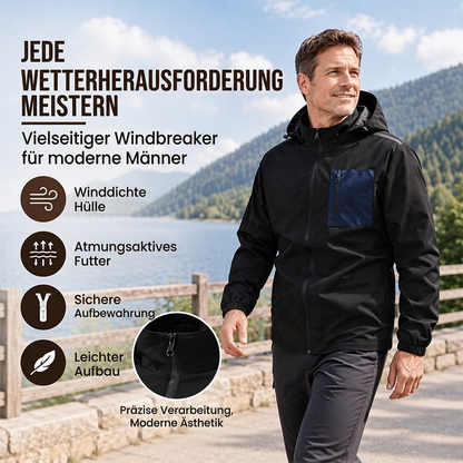 📢🎉50%Rabatt!!!🛍️✨Herren Outdoor Windjacke mit abnehmbarer Kapuze