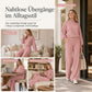 ⏰ Countdown läuft – 50% nur noch 3 Tage! Freizeit Zweiteiliges Strick-Lounge-Set für Damen mit Mock-Neck Langarm-Sweatshirt und hochtaillierten weit geschnittenen Hosen