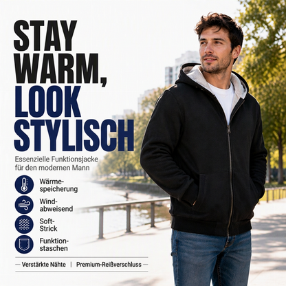 💥Jetzt stark nachgefragt! Nur wenig übrig!💥 Warme Herren-Winterjacke mit Kapuze