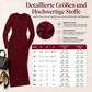 💋Genießen Sie eine 30-tägige problemlose Rückgaberichtlinie!✅️Damen Langarm Rippstrick Rundausschnitt Bodycon Maxikleid