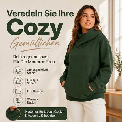 🚨Nur noch wenige auf Lager! Beeil dich!🚨 Damen Lässiger Kapuzenpullover mit Schalkragen