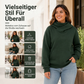 🚨Nur noch wenige auf Lager! Beeil dich!🚨 Damen Lässiger Kapuzenpullover mit Schalkragen