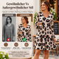 🚨Nur noch wenige auf Lager! Beeil dich!🚨 Damen Kleid mit Leopardenmuster, V-Ausschnitt und langen Ärmeln