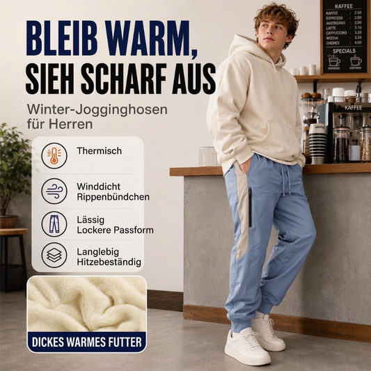 📢Letzter Tag! Alles 50%!📢 Herren winddichte thermische Hose mit elastischen Bündchen