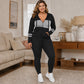 🥳Bestseller zurück! Jetzt kaufen!🥳 2-teiliges Damen-Set mit Kapuzen-Sweatshirt und Hose