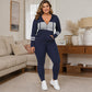 🥳Bestseller zurück! Jetzt kaufen!🥳 2-teiliges Damen-Set mit Kapuzen-Sweatshirt und Hose