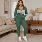 🥳Bestseller zurück! Jetzt kaufen!🥳 2-teiliges Damen-Set mit Kapuzen-Sweatshirt und Hose
