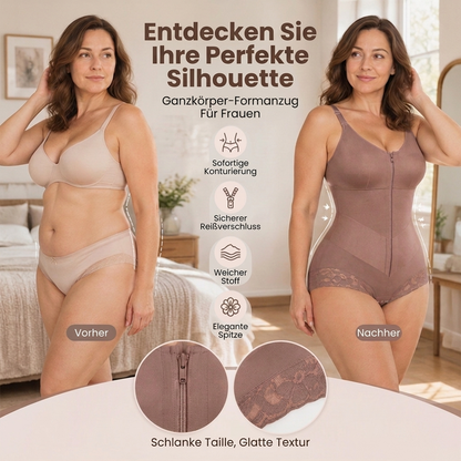 💞Social-Media-Hit!💞 Damen Plus Size Shapewear Bauchkontrollender Bodysuit