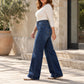 🥳Bestseller: 50% Rabatt + Gratis Versand!🥳  Damen thermische Wide-Leg-Jeans mit hohem Bund