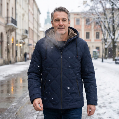 💥Fast ausverkauft wegen hoher Nachfrage!💥Herren-Winterjacke mit Plüschfutter und Kapuze