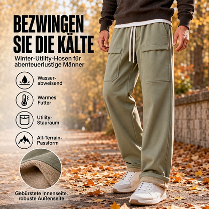 📢🎉50%Rabatt!!!🛍️✨Wasserdichte Cargo-Hosen für Herren mit Plüschfutter