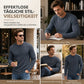 📢🎉50%Rabatt!!!🛍️✨Freizeit-Sweatshirt für Herren, schmal geschnitten, Rundhalsausschnitt, langärmelig