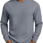 📢🎉50%Rabatt!!!🛍️✨Freizeit-Sweatshirt für Herren, schmal geschnitten, Rundhalsausschnitt, langärmelig