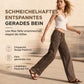📢Experten empfehlen es!📢 Damen Utility-Hosen mit weitem Bein aus gewaschener Baumwollmischung mit Contrast Stitching