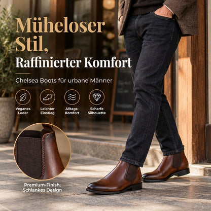 ⏰Countdown läuft! Aktion endet bald!⏰ Herren Chelsea-Stiefel aus PU-Leder
