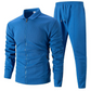 ⏰Letzte Chance: 50% Rabatt + Gratis Versand!⏰ Herren stilvolles 2-teiliges Set: Jacke mit Hemdkragen und Jogginghose