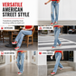 🔥50% Rabatt + Gratis Versand!🔥 Damen Jeans mit hohem Bund, ausgefranst und Wide-Leg