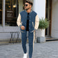 📢Letzter Tag!📢 Herren-Baseballjacke und Hose im Color-Block-Design (Set)