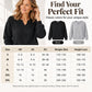 📢Heute 50%! Schnell sein!📢 Lässiges Sweatshirt für Damen mit V-Ausschnitt und Schlitz