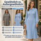 📢Tausende Kunden kaufen es!📢 Damen Strickkleid mit Reverskragen und Rippstrick