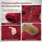Damen mittel langer, taillierter Winter Steppmantel mit grobem Pelzkragen, Oberbekleidung