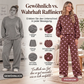 🔥Nur heute: 50% Rabatt!🔥 Damen-Punkte-Top und Hosen mit weitem Bein Set