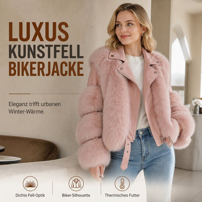 🔥Heute ein Muss! Nicht verpassen!🔥 Damen Kunstfell Kurzmantel Wintermantel